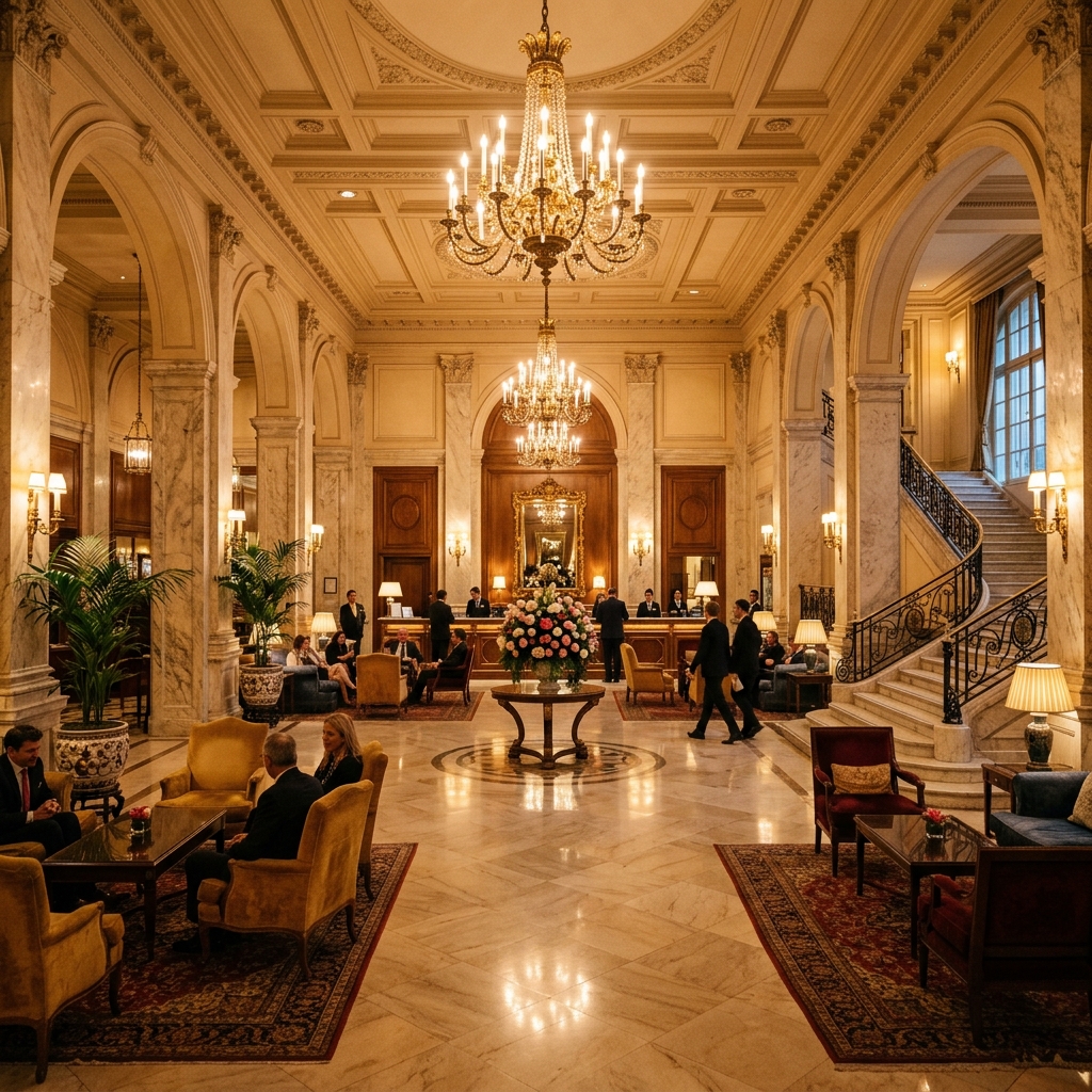 Luxury Hotel Lobby
